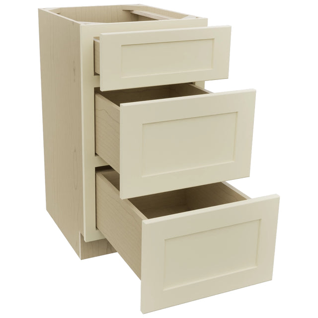 Fabuwood Galaxy Linen VDB18-34 Vanity Drawer Cabinet, Open View