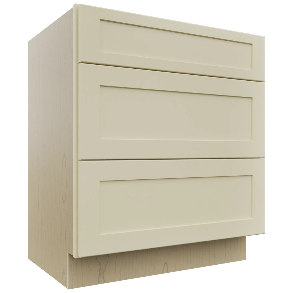 Fabuwood Galaxy Linen VDB30-34 Vanity Drawer Cabinet, Front View