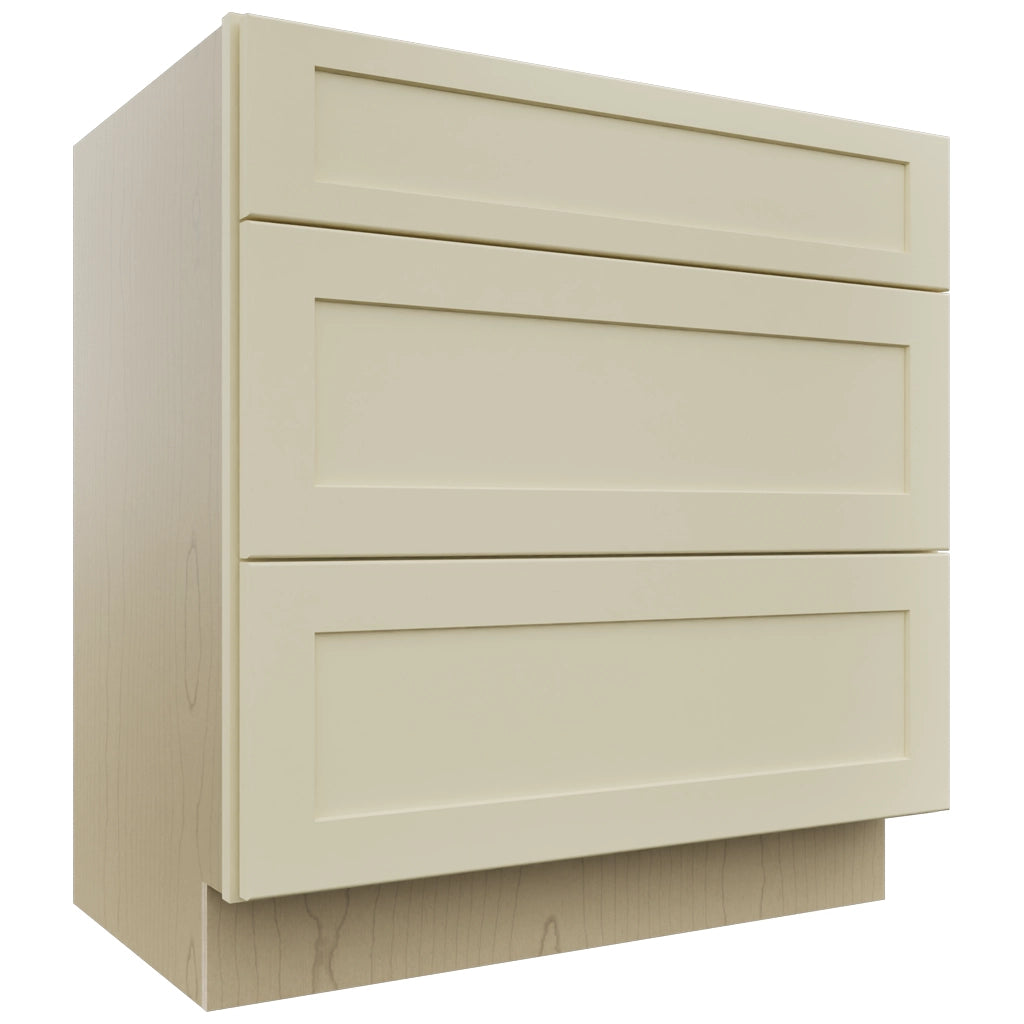 Fabuwood Galaxy Linen VDB33-34 Vanity Drawer Cabinet, Front View