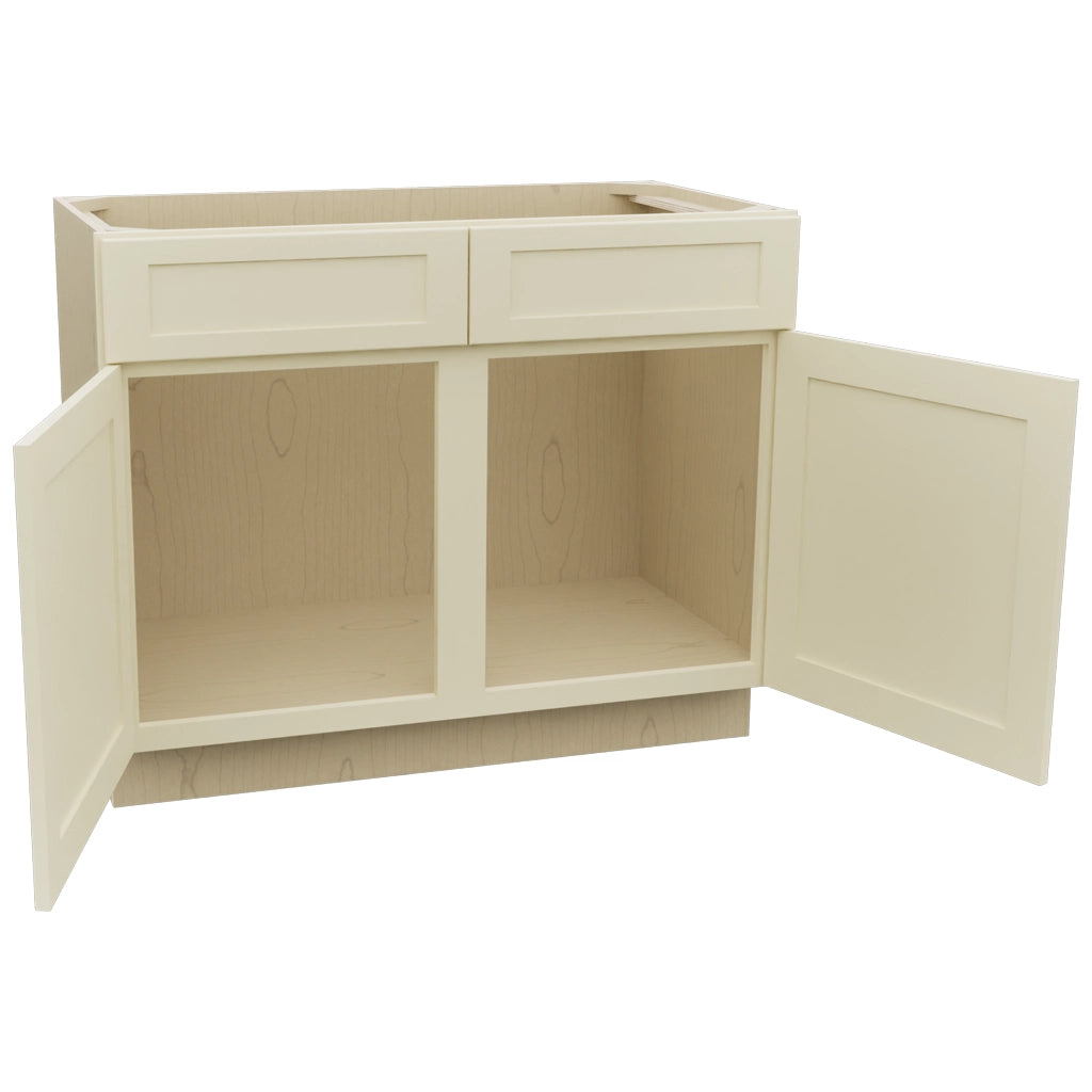Fabuwood Galaxy Linen VSB42-34 Vanity Sink Cabinet, Open View