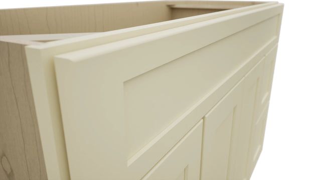 Fabuwood Galaxy Linen VSD30DR Vanity Combo Cabinet, Detail View