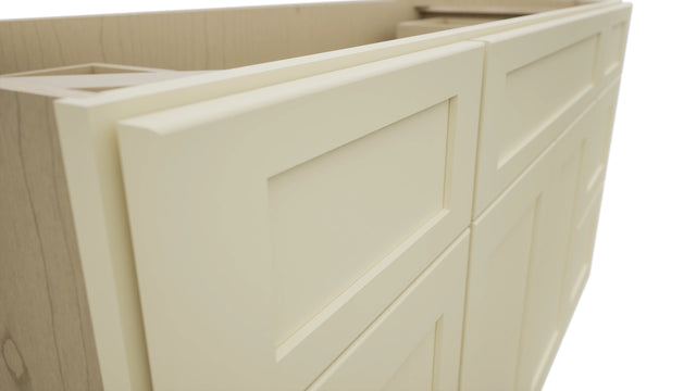 Fabuwood Galaxy Linen VSD60SINGLE Vanity Combo Cabinet, Detail View