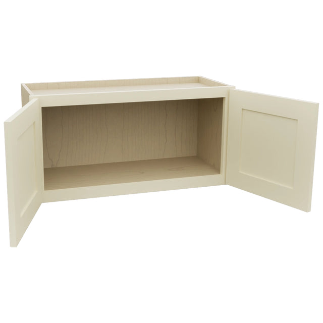 Fabuwood Galaxy Linen W3015 Wall Standard Cabinet, Open View