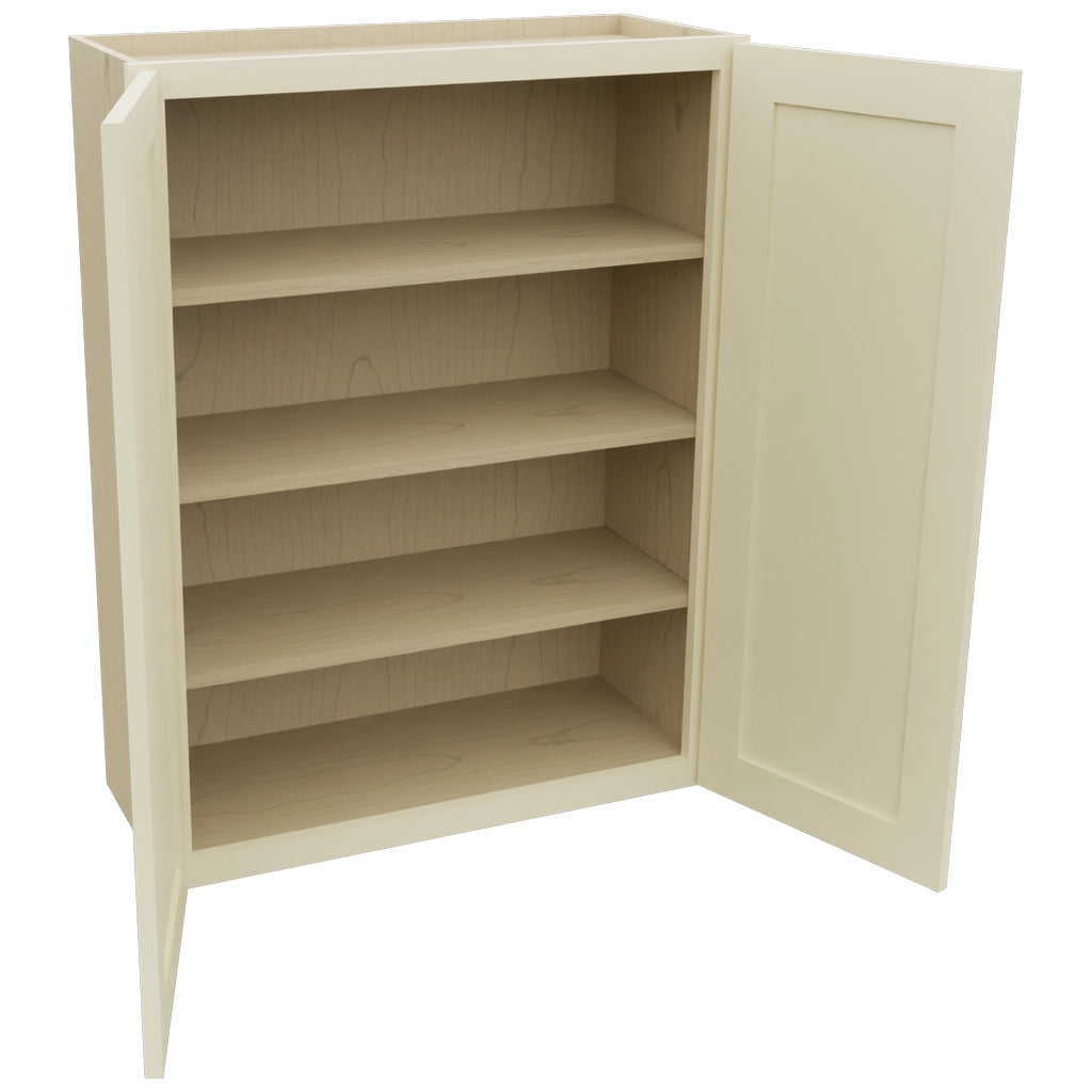Fabuwood Galaxy Linen W3039 Wall Standard Cabinet, Open View