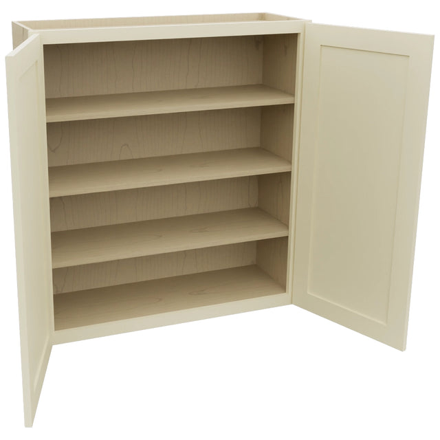 Fabuwood Galaxy Linen W3639 Wall Standard Cabinet, Open View