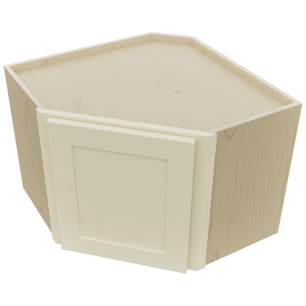 Fabuwood Galaxy Linen WDC2418 Wall Corner Diagonal Cabinet, Top View