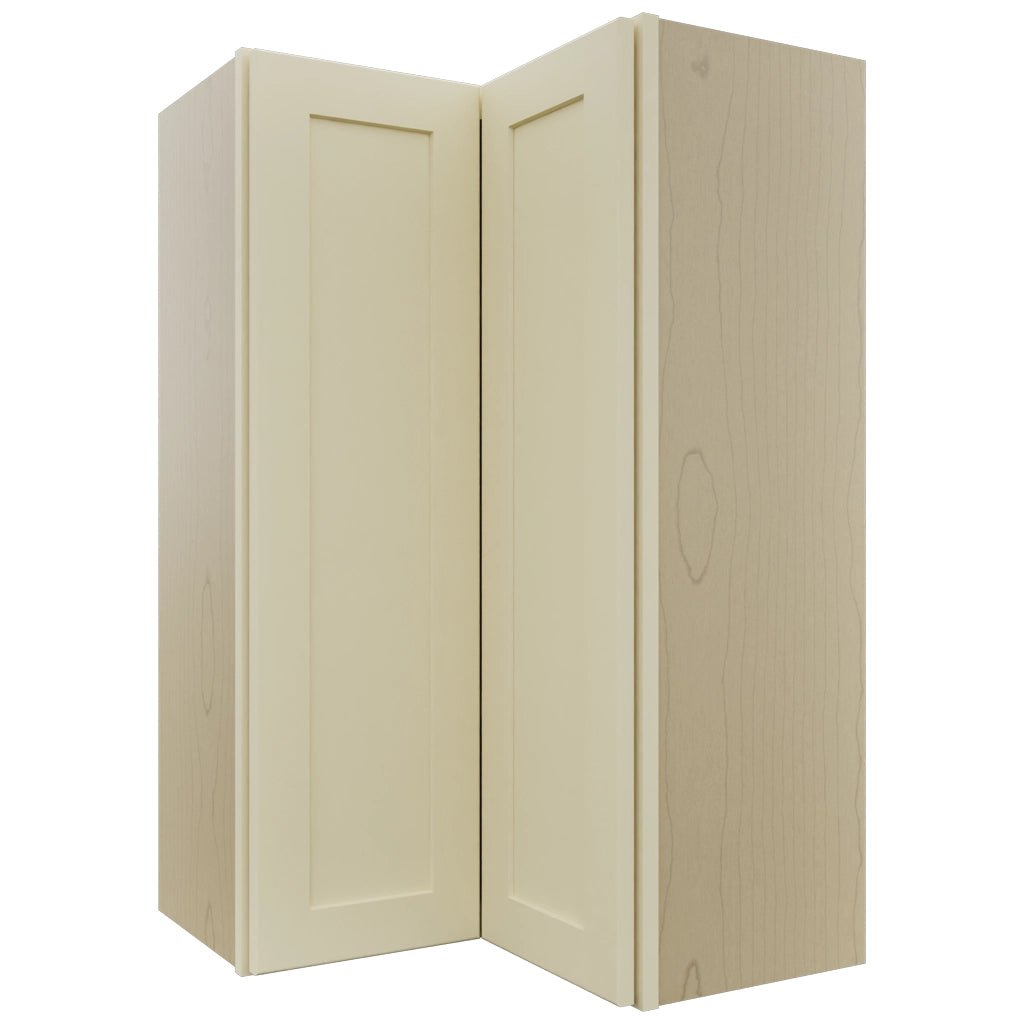 Fabuwood Galaxy Linen WPC2439 Wall Corner Pie Cabinet, Front View