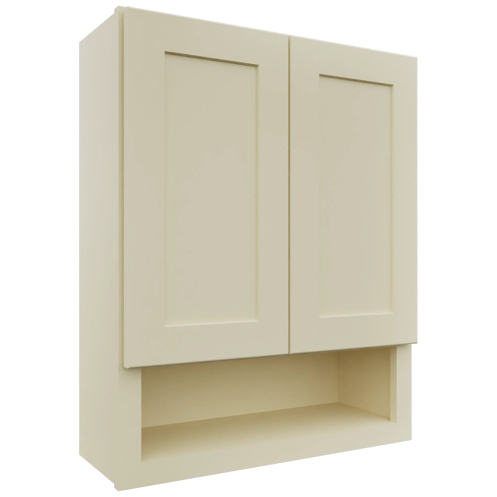 Fabuwood Galaxy Linen WVS2430 Vanity Wall Storage, Front View