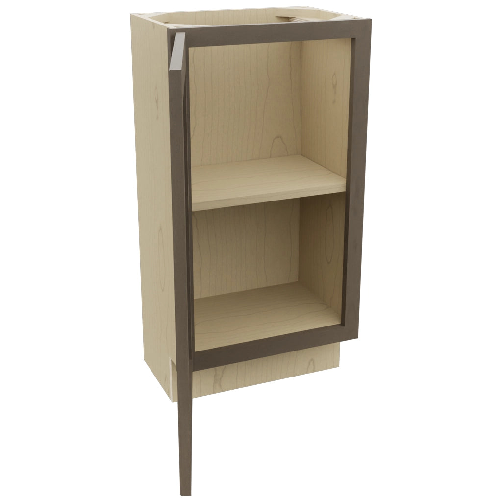 Fabuwood Galaxy Mocha B18FD-12D Base Full Door Cabinet, Open View