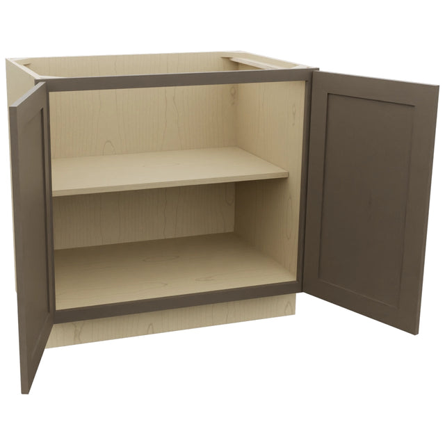 Fabuwood Galaxy Mocha B36FD Base Full Door Cabinet, Open View