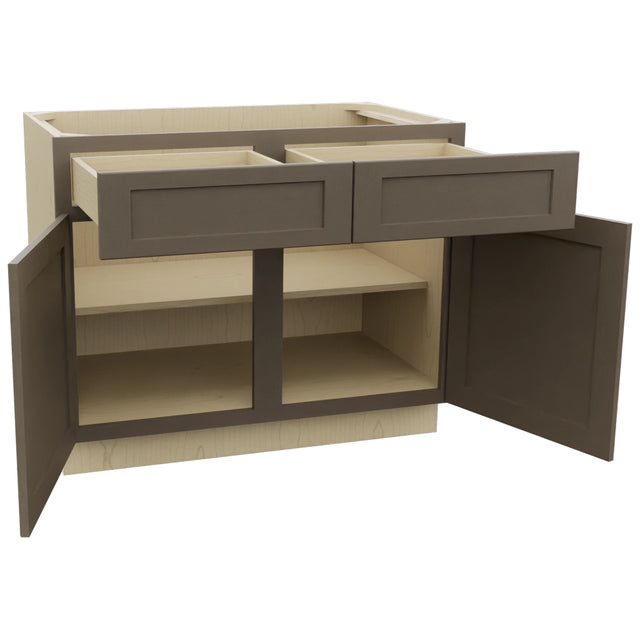 Fabuwood Galaxy Mocha B42 Base Standard Cabinet, Open View