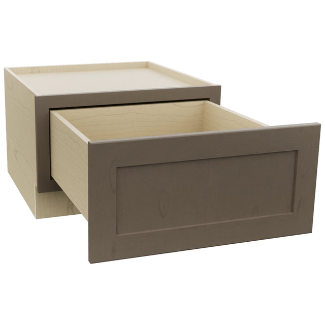 Fabuwood Galaxy Mocha DBS24 Base Bench Seat Cabinet, Open View