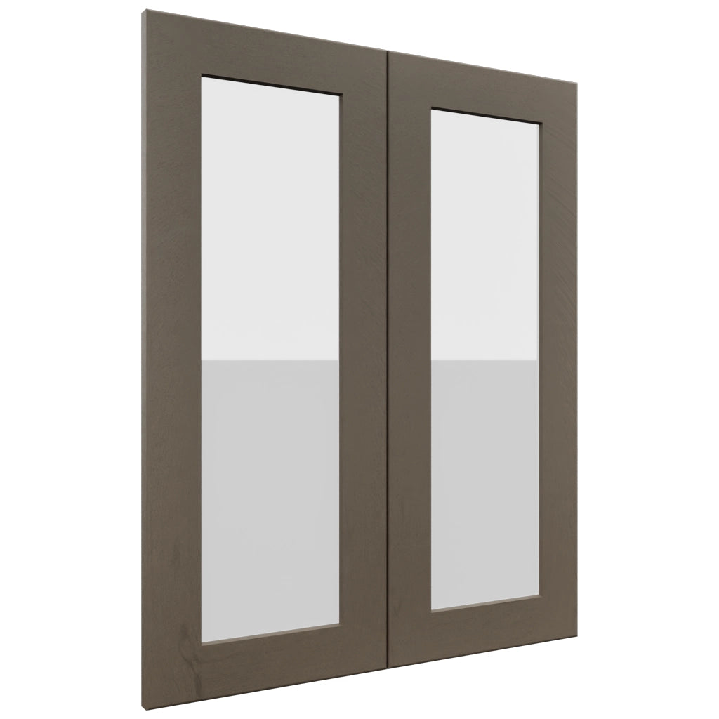 Fabuwood Galaxy Mocha DS GDW2430 Wall Glass Door, Front View