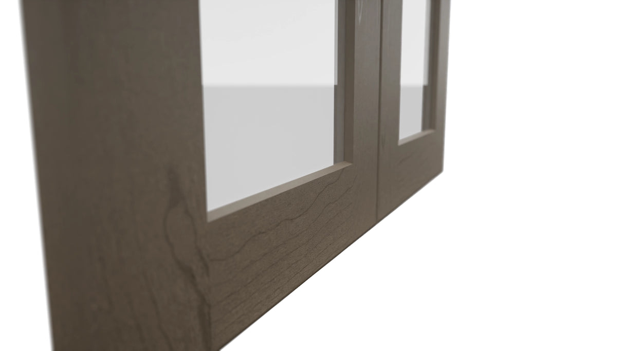 Fabuwood Galaxy Mocha DS GDW2430 Wall Glass Door, Detail View