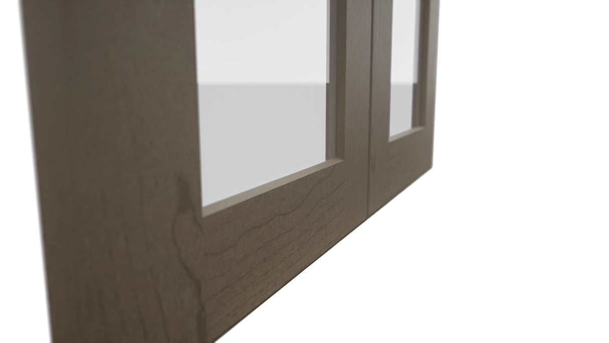 Fabuwood Galaxy Mocha DS GDW2439 Wall Glass Door, Detail View