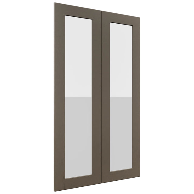 Fabuwood Galaxy Mocha DS GDW2442 Wall Glass Door, Front View