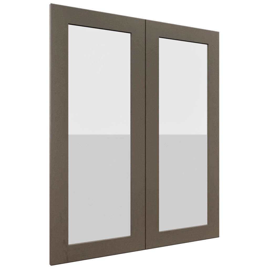 Fabuwood Galaxy Mocha DS GDW3036 Wall Glass Door, Front View