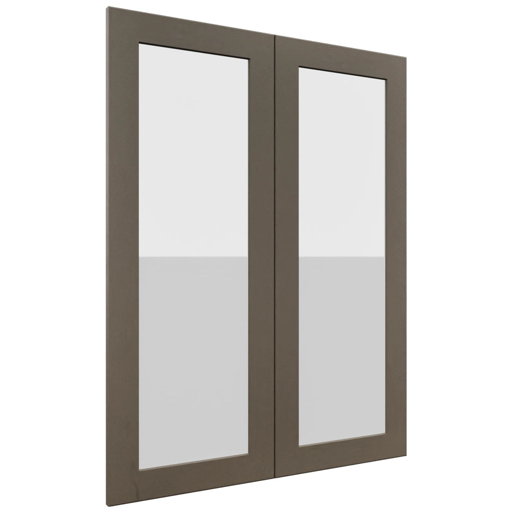Fabuwood Galaxy Mocha DS GDW3039 Wall Glass Door, Front View
