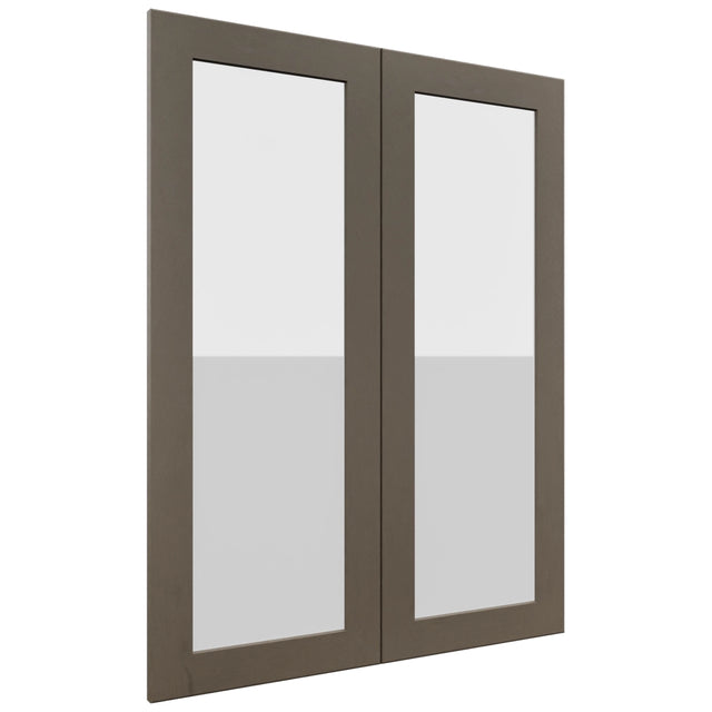 Fabuwood Galaxy Mocha DS GDW3039 Wall Glass Door, Front View