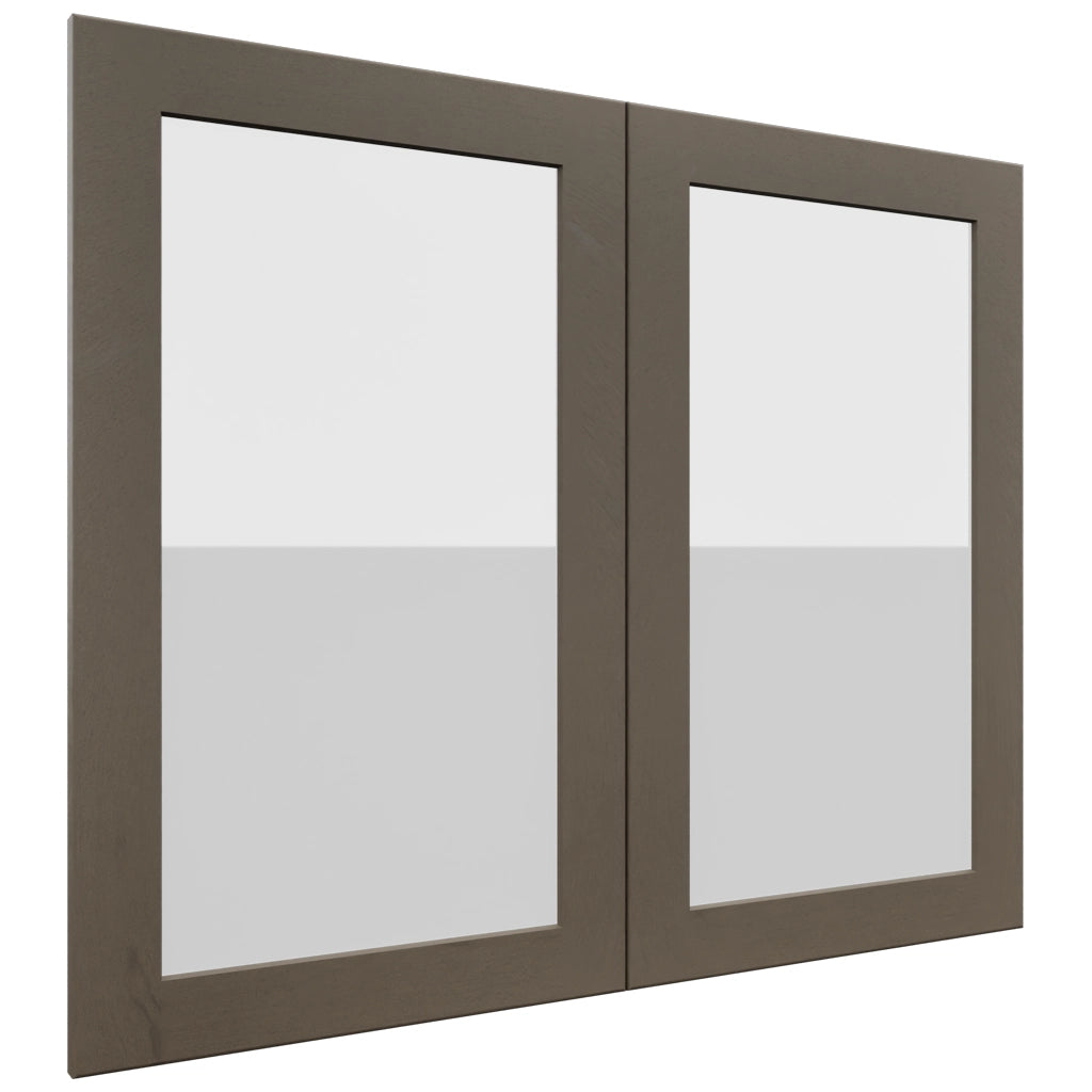 Fabuwood Galaxy Mocha DS GDW3630 Wall Glass Door, Front View