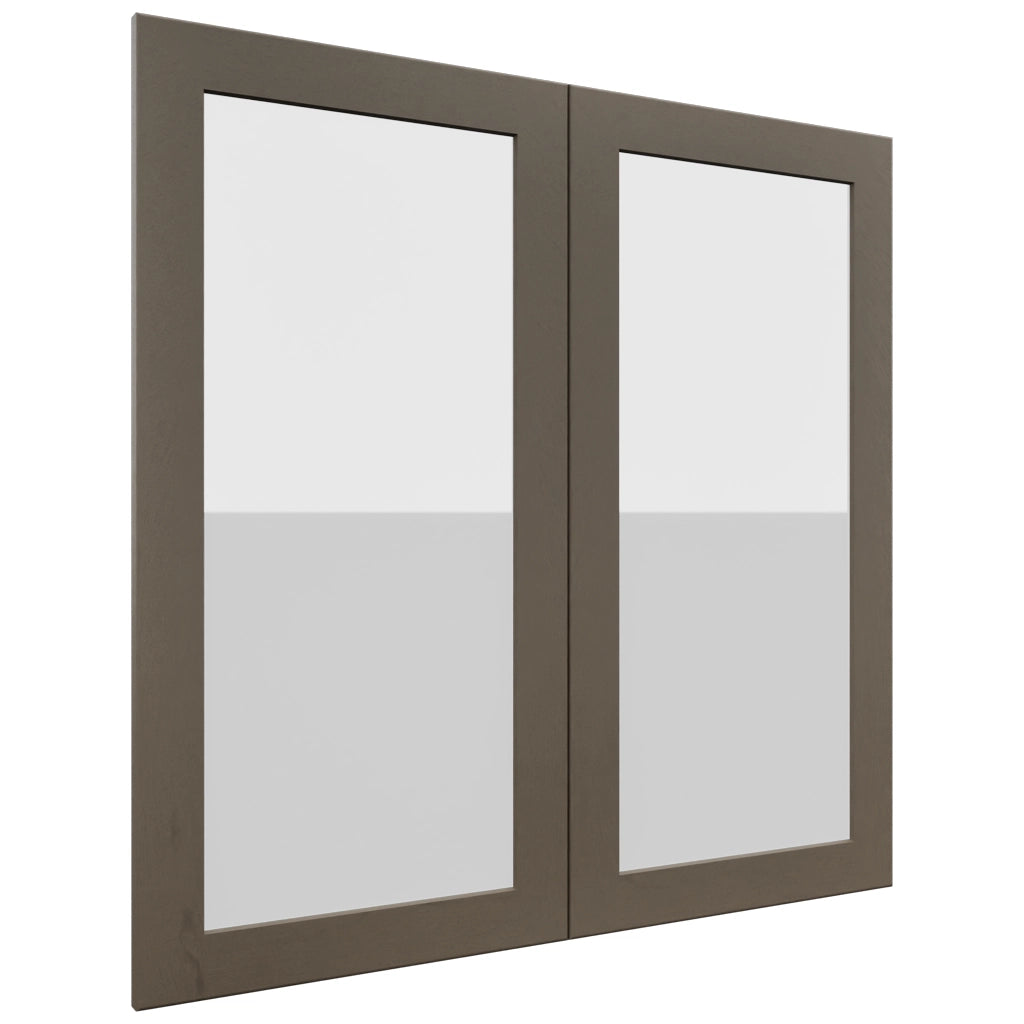 Fabuwood Galaxy Mocha DS GDW3636 Wall Glass Door, Front View