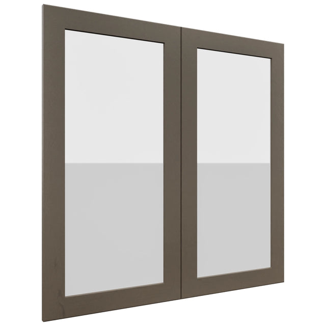 Fabuwood Galaxy Mocha DS GDW3636 Wall Glass Door, Front View