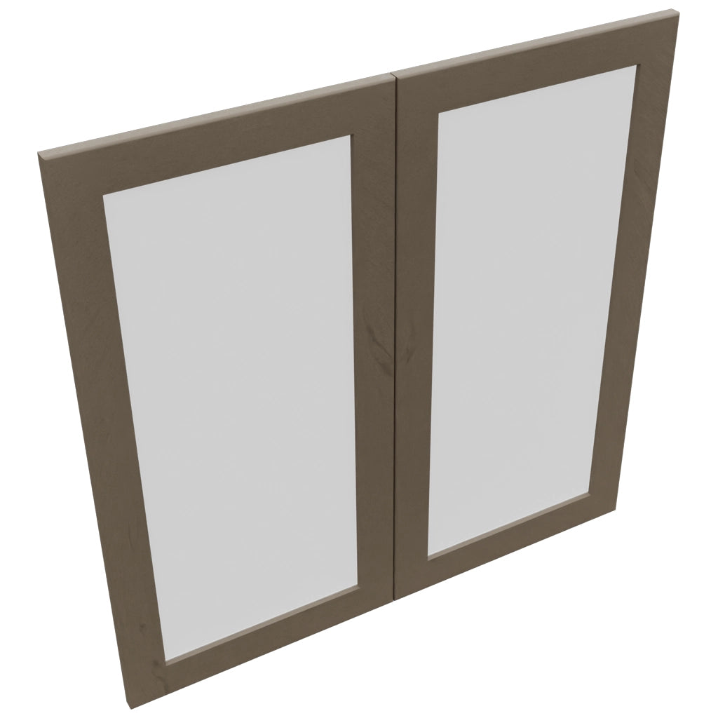 Fabuwood Galaxy Mocha DS GDW3636 Wall Glass Door, Top View