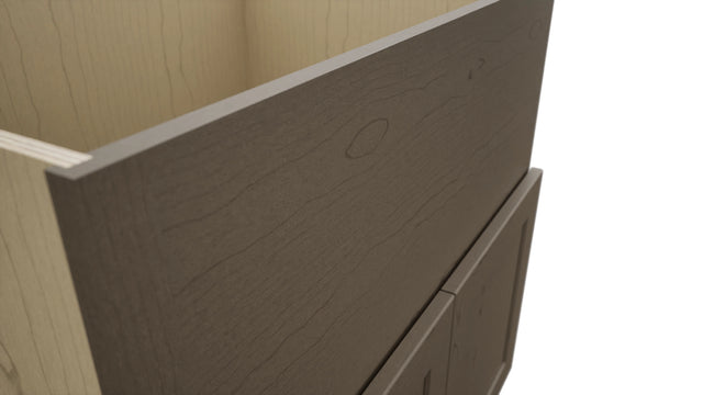 Fabuwood Galaxy Mocha FS33 Base Farm Sink Cabinet, Detail View