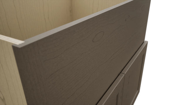 Fabuwood Galaxy Mocha FS36 Base Farm Sink Cabinet, Detail View