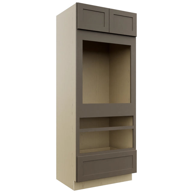 Fabuwood Galaxy Mocha OC3384D Tall Oven Cabinet Double, Front View