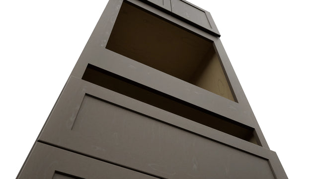 Fabuwood Galaxy Mocha OC3393C Tall Oven Cabinet Combo, Detail View