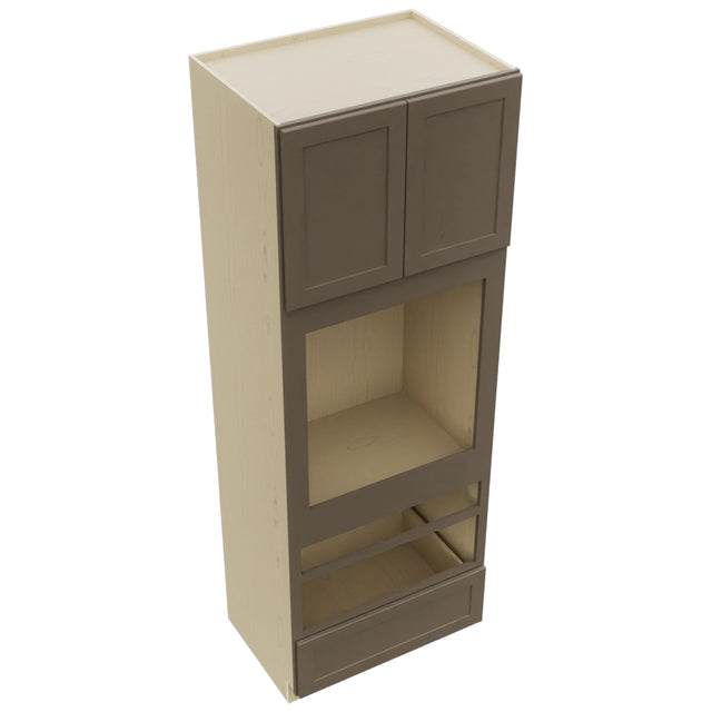 Fabuwood Galaxy Mocha OC3396D Tall Oven Cabinet Double, Top View