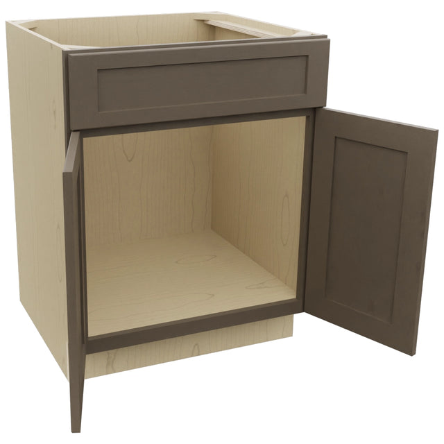 Fabuwood Galaxy Mocha SB27 Base Sink Cabinet, Open View