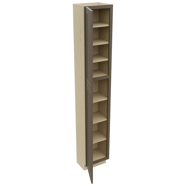 Fabuwood Galaxy Mocha TP151290 Tall Pantry Cabinet, Open View