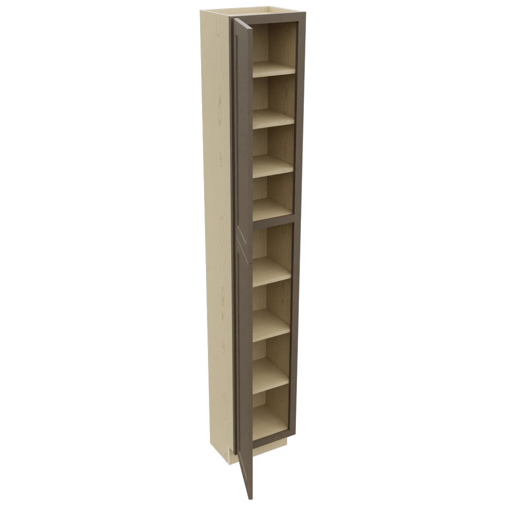 Fabuwood Galaxy Mocha TP151293 Tall Pantry Cabinet, Open View