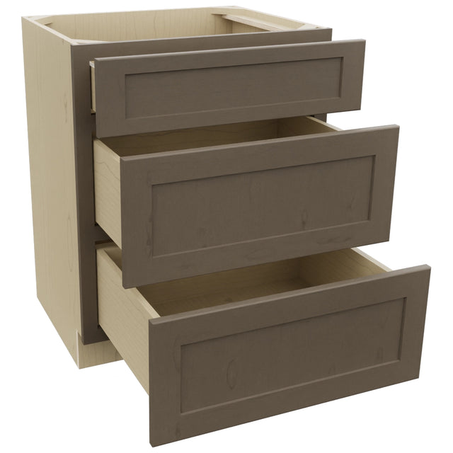 Fabuwood Galaxy Mocha VDB27-34 Vanity Drawer Cabinet, Open View