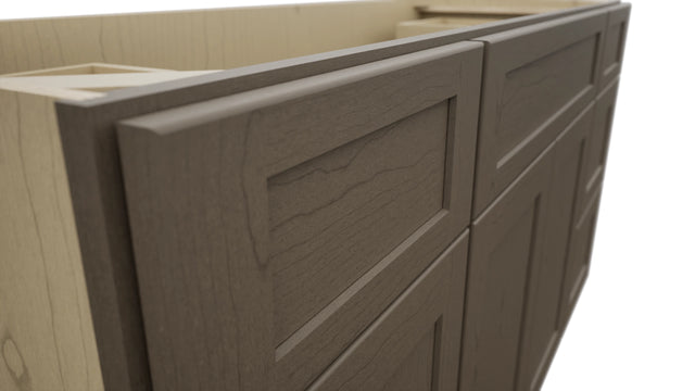 Fabuwood Galaxy Mocha VSD60SINGLE Vanity Combo Cabinet, Detail View