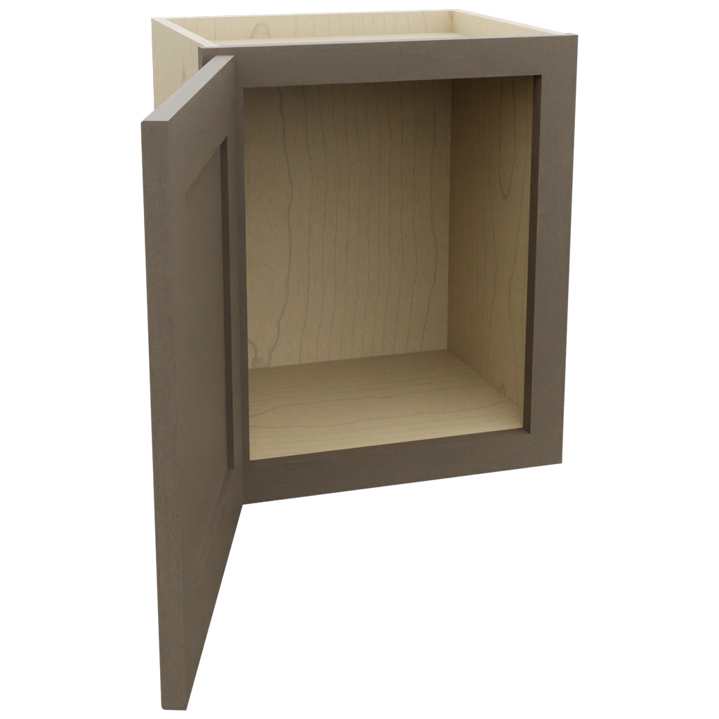 Fabuwood Galaxy Mocha W1518 Wall Standard Cabinet, Open View