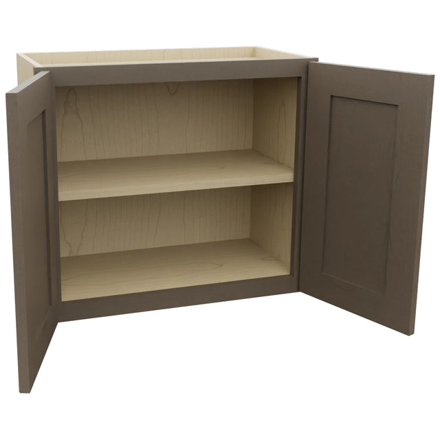 Fabuwood Galaxy Mocha W2421 Wall Standard Cabinet, Open View