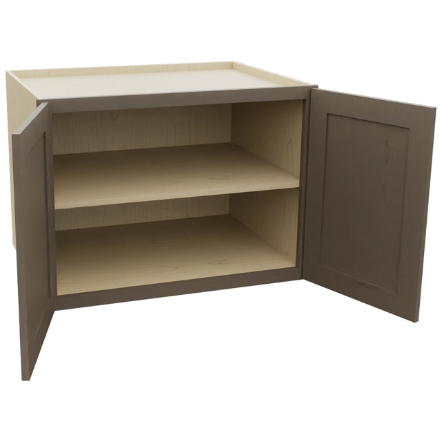 Fabuwood Galaxy Mocha W332424 Wall Deep Cabinet, Open View