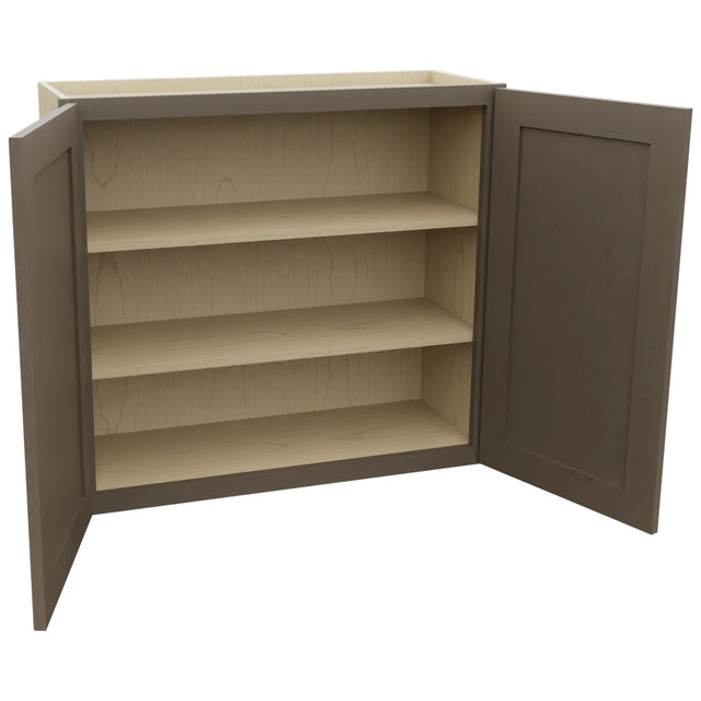 Fabuwood Galaxy Mocha W3330 Wall Standard Cabinet, Open View