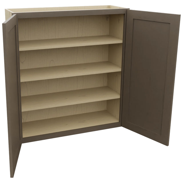 Fabuwood Galaxy Mocha W3639 Wall Standard Cabinet, Open View