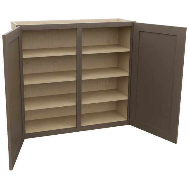 Fabuwood Galaxy Mocha W3936 Wall Standard Cabinet, Open View
