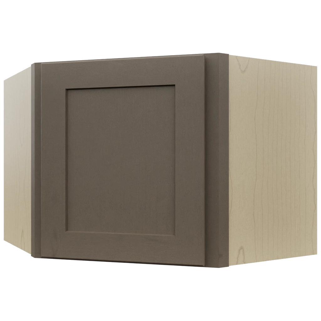 Fabuwood Galaxy Mocha WDC2418 Wall Corner Diagonal Cabinet, Front View