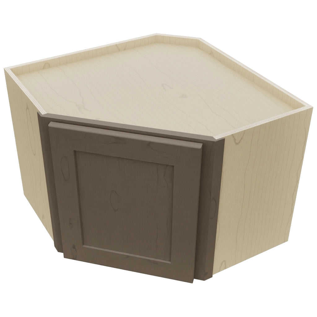 Fabuwood Galaxy Mocha WDC2418 Wall Corner Diagonal Cabinet, Top View