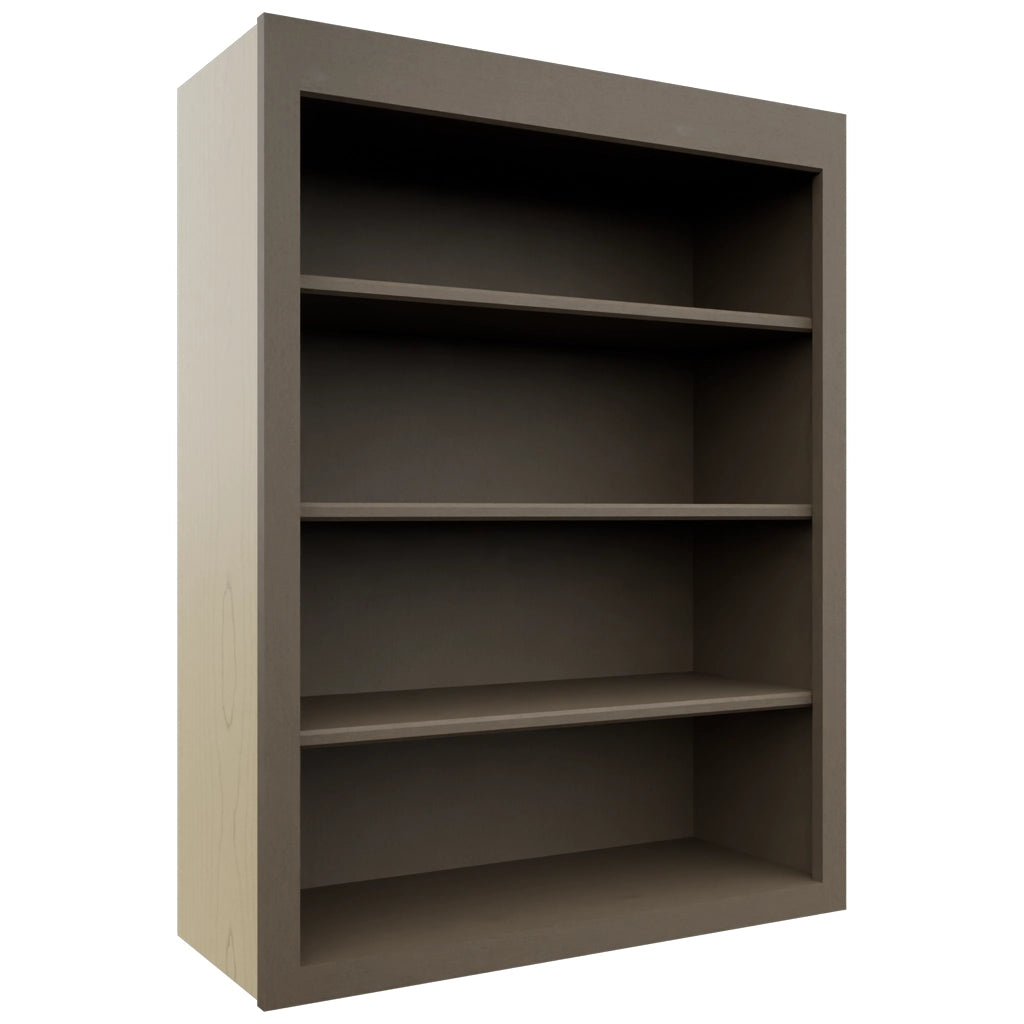 Fabuwood Galaxy Mocha WOS3039 Wall Open Shelf, Front View