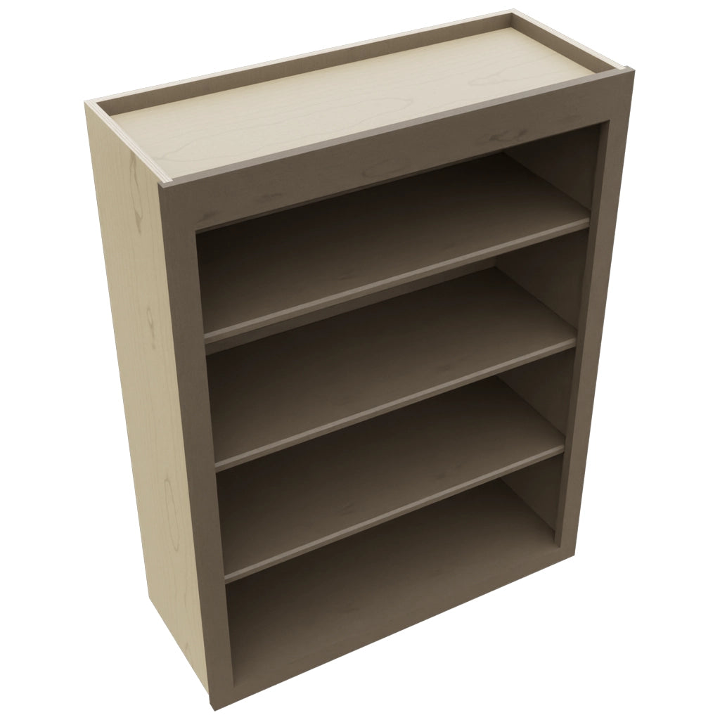 Fabuwood Galaxy Mocha WOS3039 Wall Open Shelf, Top View
