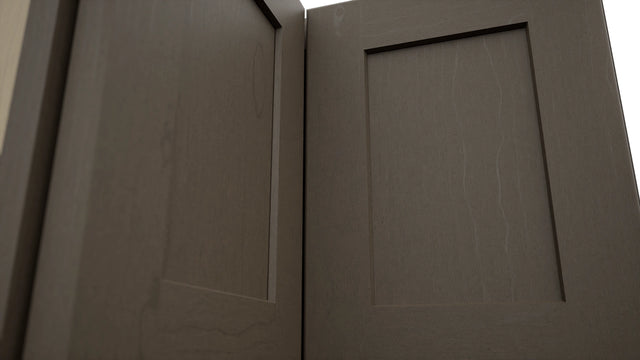 Fabuwood Galaxy Mocha WPC2415 Wall Corner Pie Cabinet, Detail View