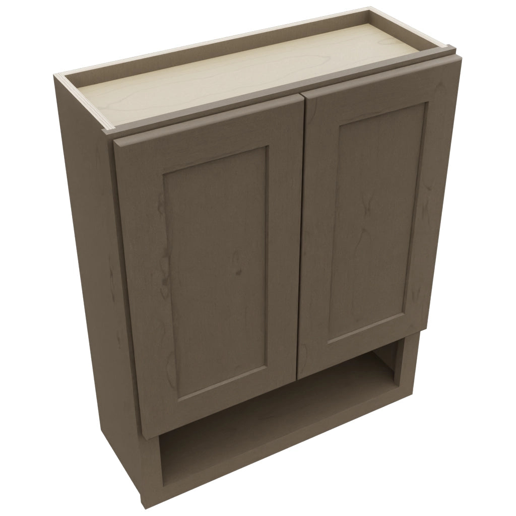 Fabuwood Galaxy Mocha WVS2430 Vanity Wall Storage, Top View