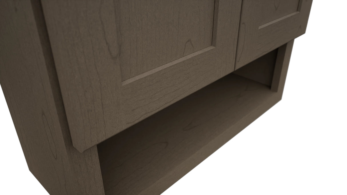 Fabuwood Galaxy Mocha WVS2430 Vanity Wall Storage, Detail View